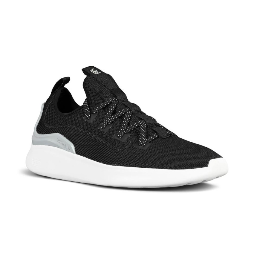 Supra Factor Shoes Black/Light Grey/White