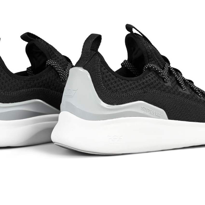 Supra Factor Shoes Black/Light Grey/White