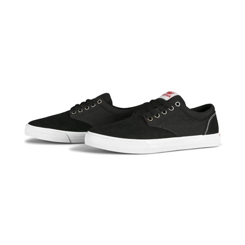 Supra Chino Skate Shoes Black/Red/White