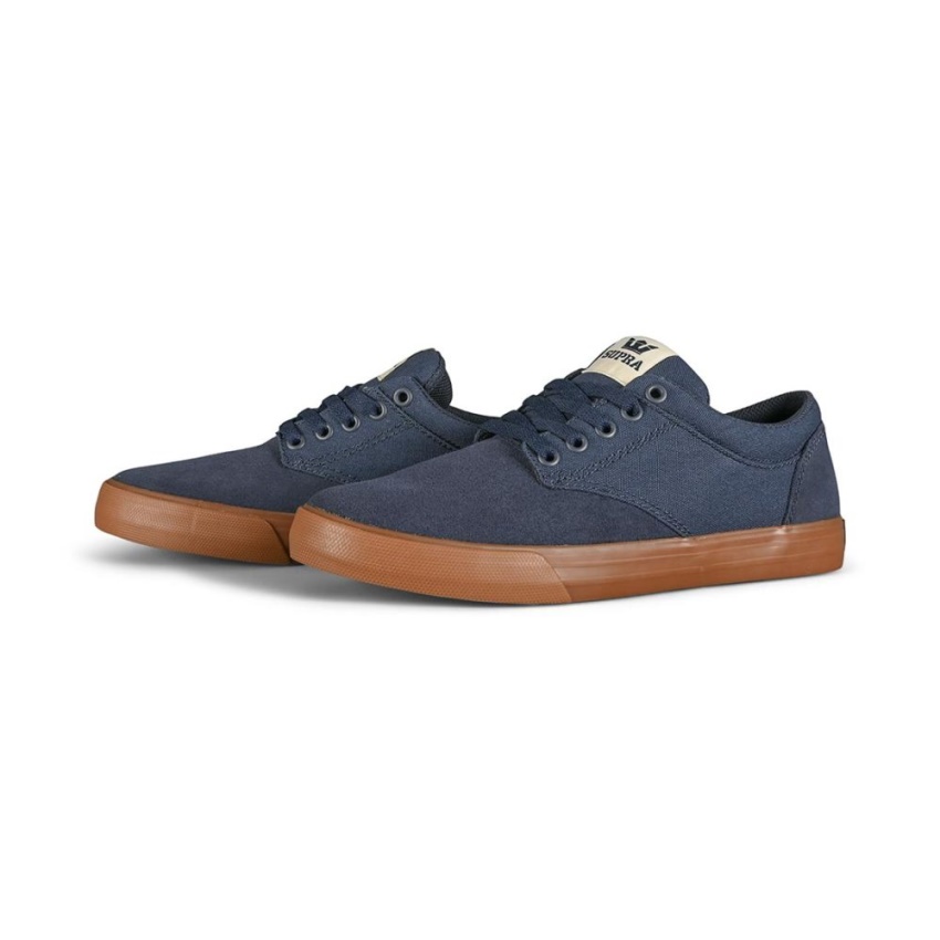 Supra Chino Skate Shoes Navy/Bone/Gum