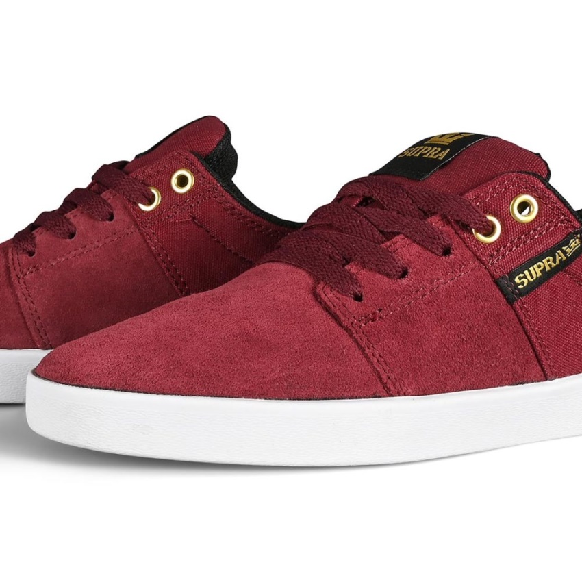 Supra Stacks Ii Skate Shoes Wine/White
