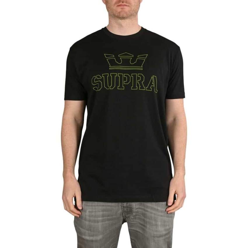 Supra Above S/S T-Shirt Black/Hi Vis