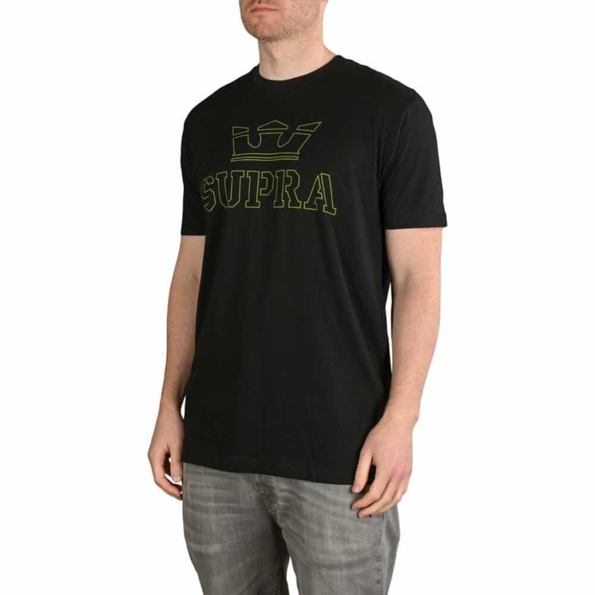 Supra Above S/S T-Shirt Black/Hi Vis