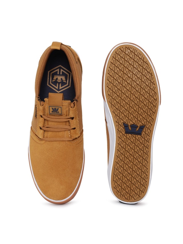 Men Flow Sneakers Supra Tan Brown