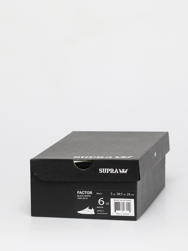 Supra Factor Shoes Black-White