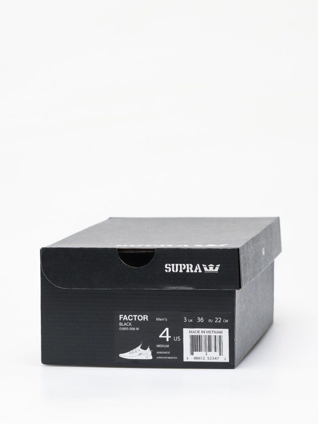 Supra Factor Shoes Black