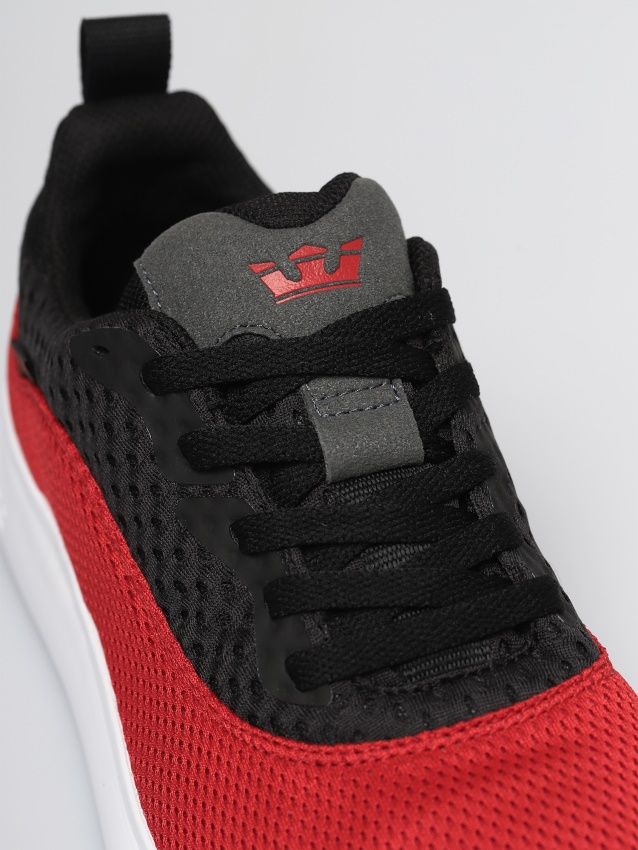 Supra Factor Tactic Shoes Red/Black White