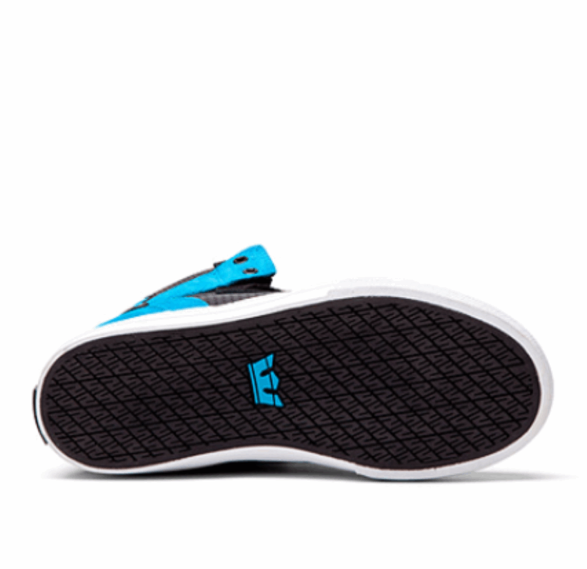 Supra Kids Vaider Black Tourquise High Tops